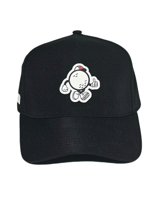 "Black"Snapback Golf Hat